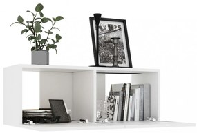 fehér szerelt fa TV-szekrény 80 x 30 x 30 cm