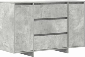 vidaXL Széf fiókkal Beton Szürke 120 x 41 x 75 cm Faanyag