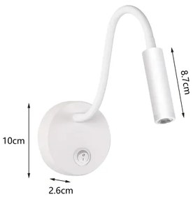 Brilagi - LED Rugalmas fali lámpa MAYA LED/3W/230V 4000K fehér