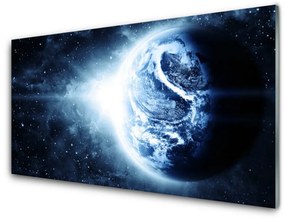 Üvegkép falra Planet Earth tér 100x50 cm 4 fogas