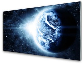 Üvegkép falra Planet Earth tér 125x50 cm