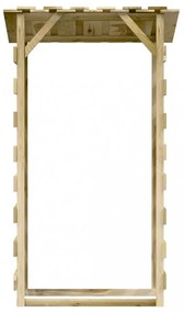 2 db impregnált fenyőfa pergola tetővel 100 x 90 x 200 cm
