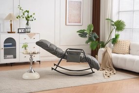 Hintaszék 5 fokozatban állítható,párnázott kivitelben, szürke