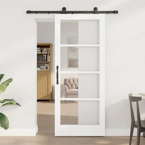 Csúszó Ajtó ORKDAL Fehér 83 x 202 cm Fa és fém