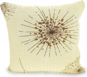 Fakéreg párnahuzat 70x80 pitypang mintás, krémszínű