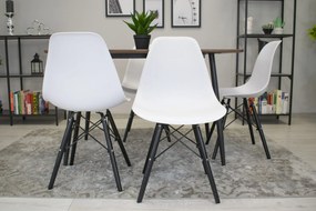 Akció Fehér OSAKA szék fekete lábakkal II. osztály