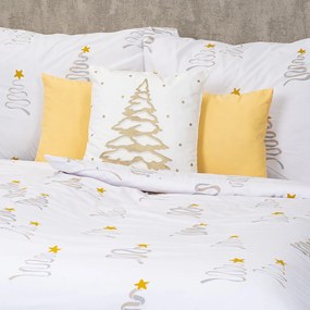 4Home Christmas tree pamut ágyneműhuzat, 140 x 200 cm, 70 x 90 cm, 140 x 200 cm, 70 x 90 cm