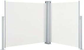 vidaXL krémszínű behúzható oldalsó napellenző 100 x 600 cm