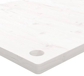 fehér tömör fenyőfa asztallap 110 x 55 x 2,5 cm