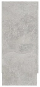 betonszürke szerelt fa tálalószekrény 120 x 30,5 x 70 cm