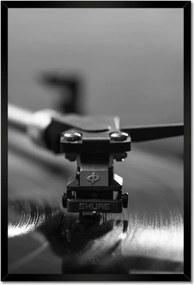 Poszterek keretben 40x60 Vinyl lemez Audio tű
