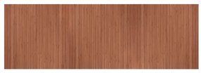 négyszögletű barna bambusz szőnyeg 100 x 300 cm