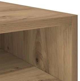 Éjjeli asztal 2 pcs kézműves tölgy 40 x 40 x 50 cm Faanyag