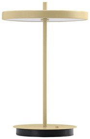 Világossárga fém LED asztali lámpa fém búrával (magasság 31 cm) Asteria Move – UMAGE