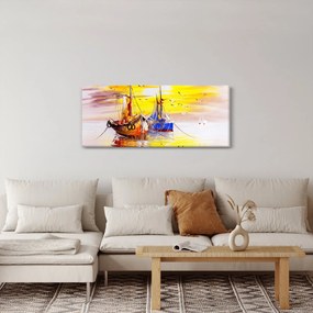 Kép - A csónak festménye (120x50 cm)