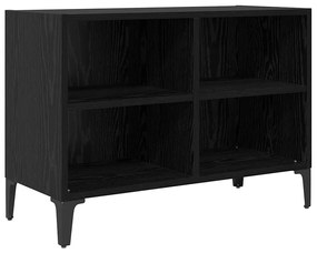 vidaXL TV szekrény garnitúra Fekete 69,5 x 30 x 50 cm Faanyag