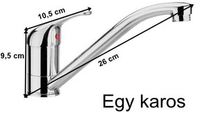 Color konyhabútor 160 cm Fekete
