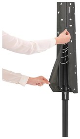 Antracitszürke kerti ruhaszárító 50 m Lift-O-Matic – Brabantia