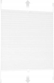 Pliszírozott Roló Fehér Redőny 35 x 100 cm