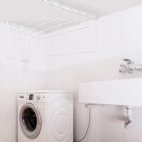 Erga Erga, mennyezeti akasztó ruhaszárításhoz 6x90 cm, fehér, ERG-SEP-10SUSSUF6PP09