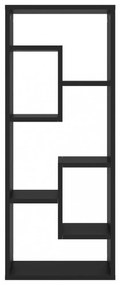 fekete szerelt fa fali polc 36 x 16 x 90 cm