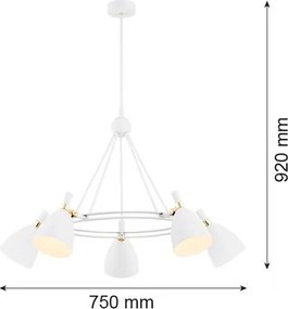 Argon CHARLOTTE 2117 Csillár 5x15W/E27 IP20