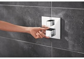 GROHE 34879000 - Falba süllyesztett zuhanyrendszer PRECISION CUBE 310 × 310 mm króm
