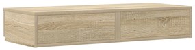 Ágy Fiókok Sonoma Tölgy 80x36,5x16,5 cm Mérnöki Fa