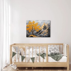 Kép – Arany fa a hegyekben (70x50 cm)