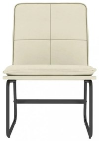 vidaXL krémszínű műbőr pihenőszék 54 x 75 x 76 cm