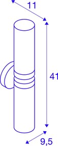 SLV WL 1002229 Fali lámpa 2x40W/E14 IP44