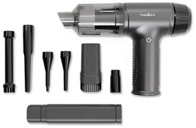 Nedis VCHHR100BK - Újratölthető kézi porszívó 2in1 90W/6000 mAh szürke/fekete