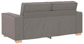 kétszemélyes, bézs színű, szövetből készült kanapé 140 cm