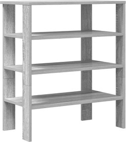 vidaXL szürke sonoma színű szerelt fa cipőtartó 61x32x70 cm