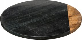 Geom Hygge Márvány Forgótálca Fekete 30 cm
