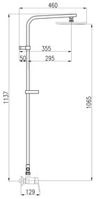RAV Slezák CO182.5/6 - COLORADO zuhanyszett csapteleppel, fényes króm