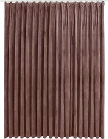 vidaXL antik rózsaszín bársony sötétítőfüggöny kampókkal 290 x 245 cm