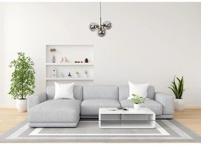 Fekete-szürke függőlámpa üveg búrával ø 15 cm Cascade – Squid Lighting