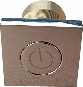 Négyzet Alakú sárgaréz pneumatikus nyomógomb kádszivattyú darálóhoz Lapos P28