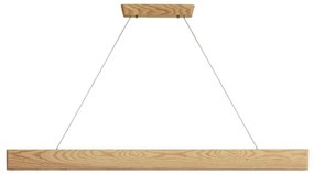 LED Csillár zsinóron LED/22W/230V 4000K 120 cm kőris/tömör fa