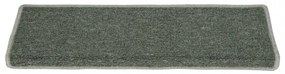15 db zöld lépcsőszőnyeg 65x21x4 cm