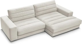 Bézs bársony sarokkanapé (jobb oldali-heverő résszel) Sierra – Bobochic Paris