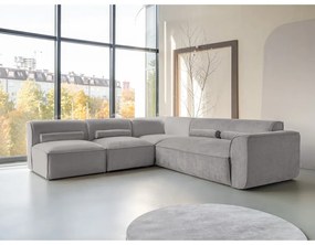 Világosszürke sarokkanapé (bal oldali) Flex Felix – Miuform