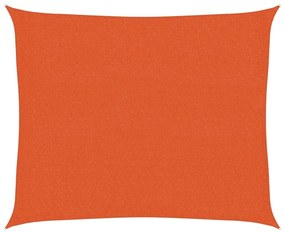 narancssárga HDPE napvitorla 160 g/m² 2,5 x 3 m
