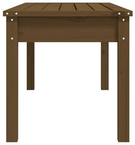 mézbarna tömör fenyőfa kerti pad 109x44x45 cm