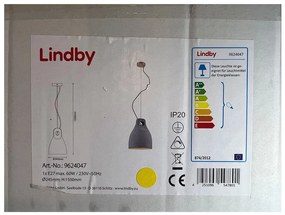 Lindby Lindby - Csillár zsinóron MORTON 1xE27/60W/230V LW0351