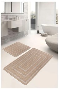 Barna fürdőszobai kilépő szett 2 db-os 60x100 cm – Mila Home