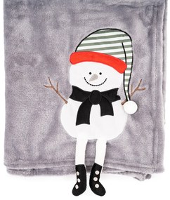 4Home Frosty Snowman karácsonyi takaró, 150 x 200 cm