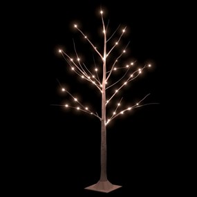fehér LED-es nyírfa 48 meleg fehér LED-del 120 cm