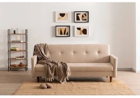 Kétszemélyes kanapé NARA krémszínű/bézs